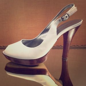 MARC FISCHER Open Toe Slingback Heels